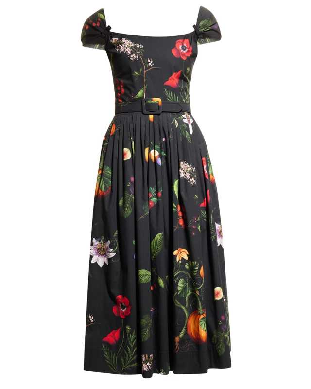 Garden Floral Poplin Dress